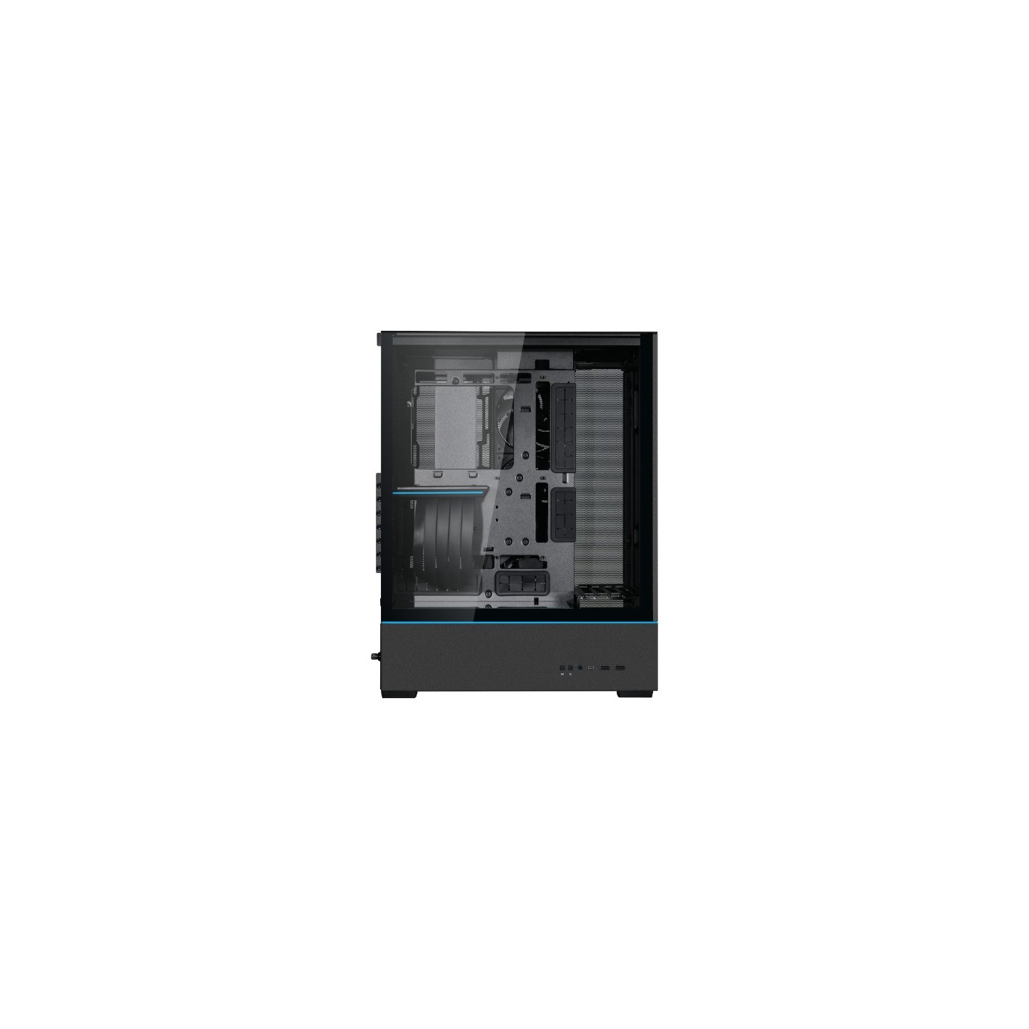 LIAN LI SUP01 – Boîtier compact vertical avec GPU en façade et riser PCIe 4.0