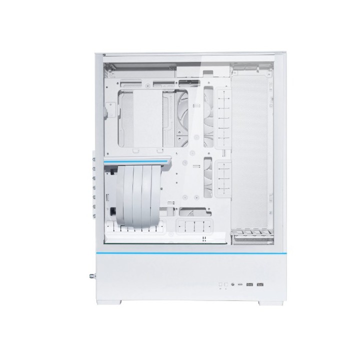 LIAN LI SUP01 – Boîtier compact vertical avec GPU en façade et riser PCIe 4.0