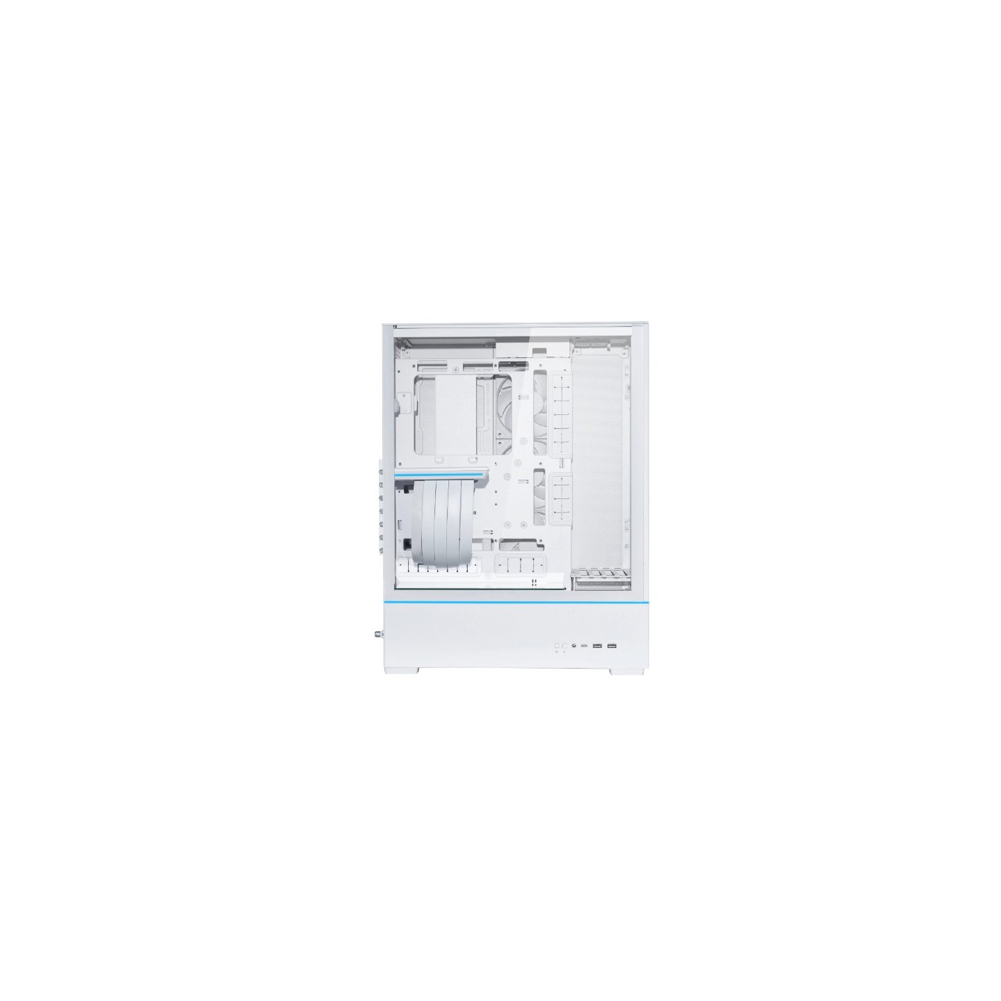 LIAN LI SUP01 – Boîtier compact vertical avec GPU en façade et riser PCIe 4.0