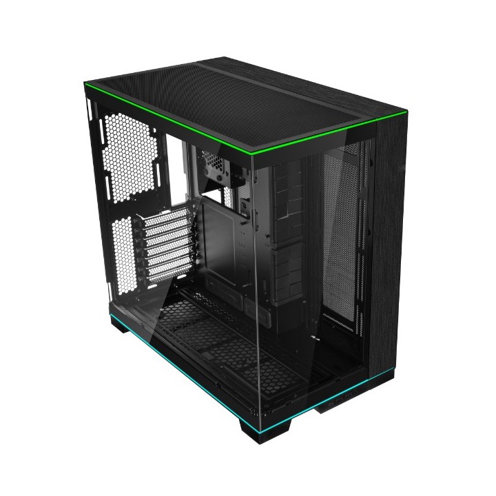 LIAN LI O11 Dynamic EVO RGB – Boîtier moyen tour en verre trempé, double bande ARGB