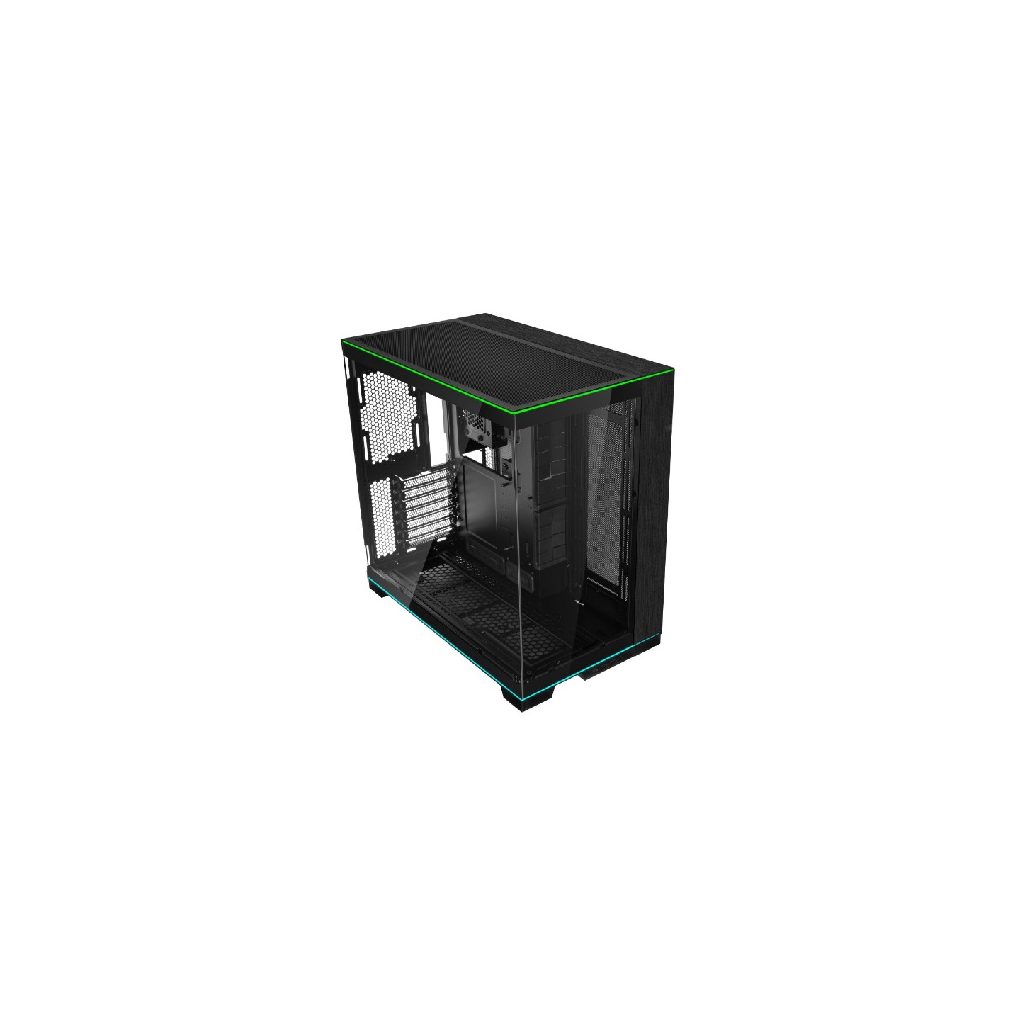 LIAN LI O11 Dynamic EVO RGB – Boîtier moyen tour en verre trempé, double bande ARGB