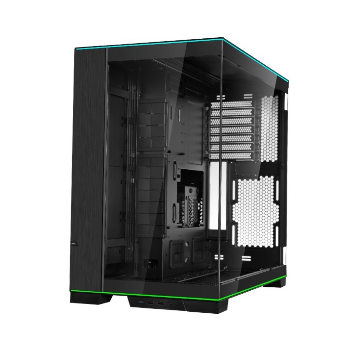 LIAN LI O11 Dynamic EVO RGB – Boîtier moyen tour en verre trempé, double bande ARGB