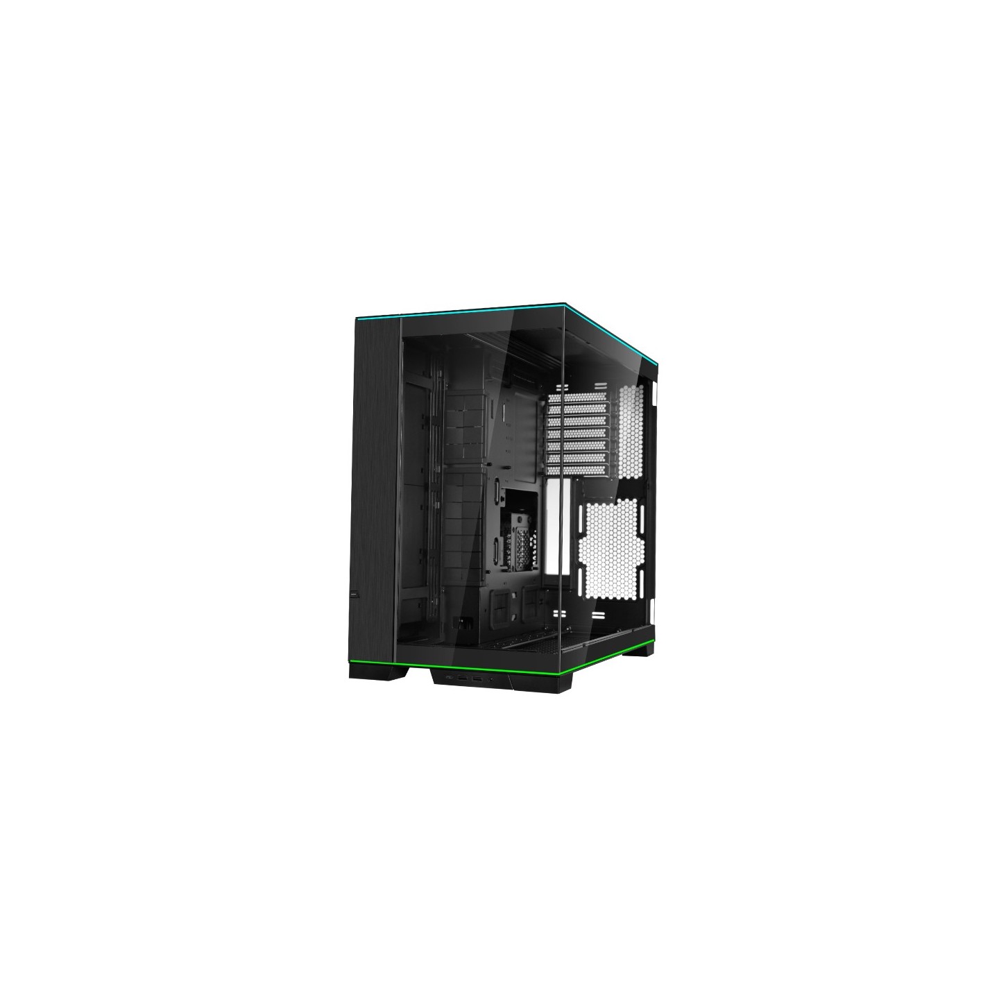 LIAN LI O11 Dynamic EVO RGB – Boîtier moyen tour en verre trempé, double bande ARGB