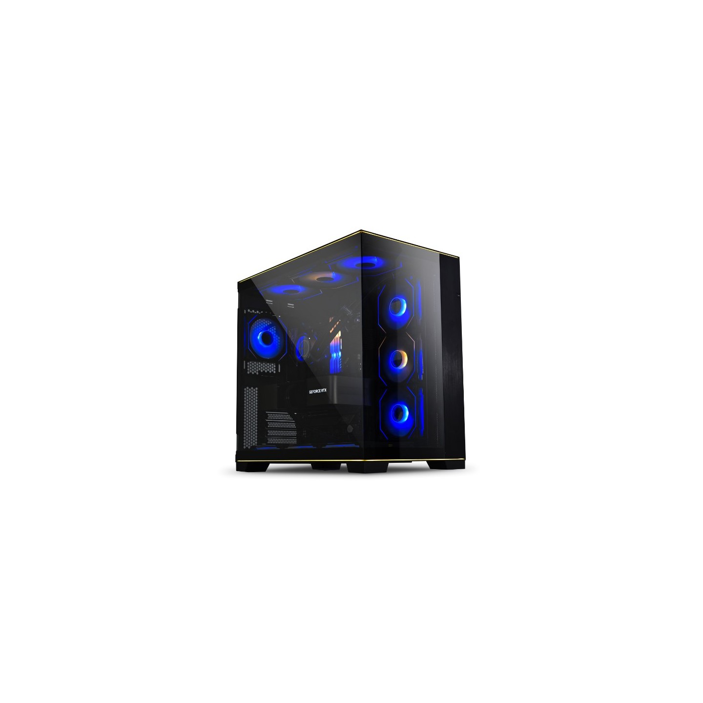 LIAN LI O11 Dynamic EVO RGB – Boîtier moyen tour en verre trempé, double bande ARGB
