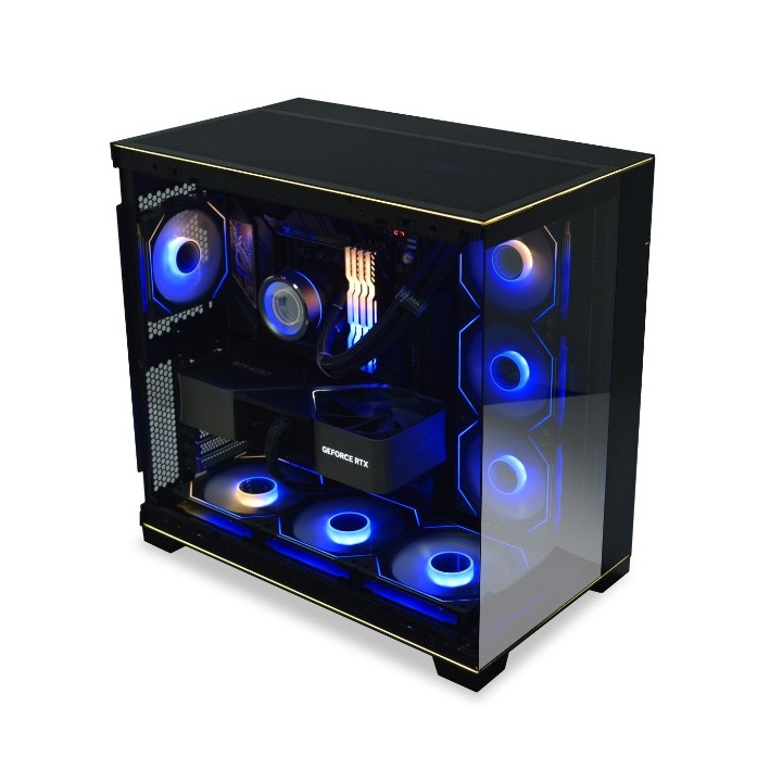 LIAN LI O11 Dynamic EVO RGB – Boîtier moyen tour en verre trempé, double bande ARGB