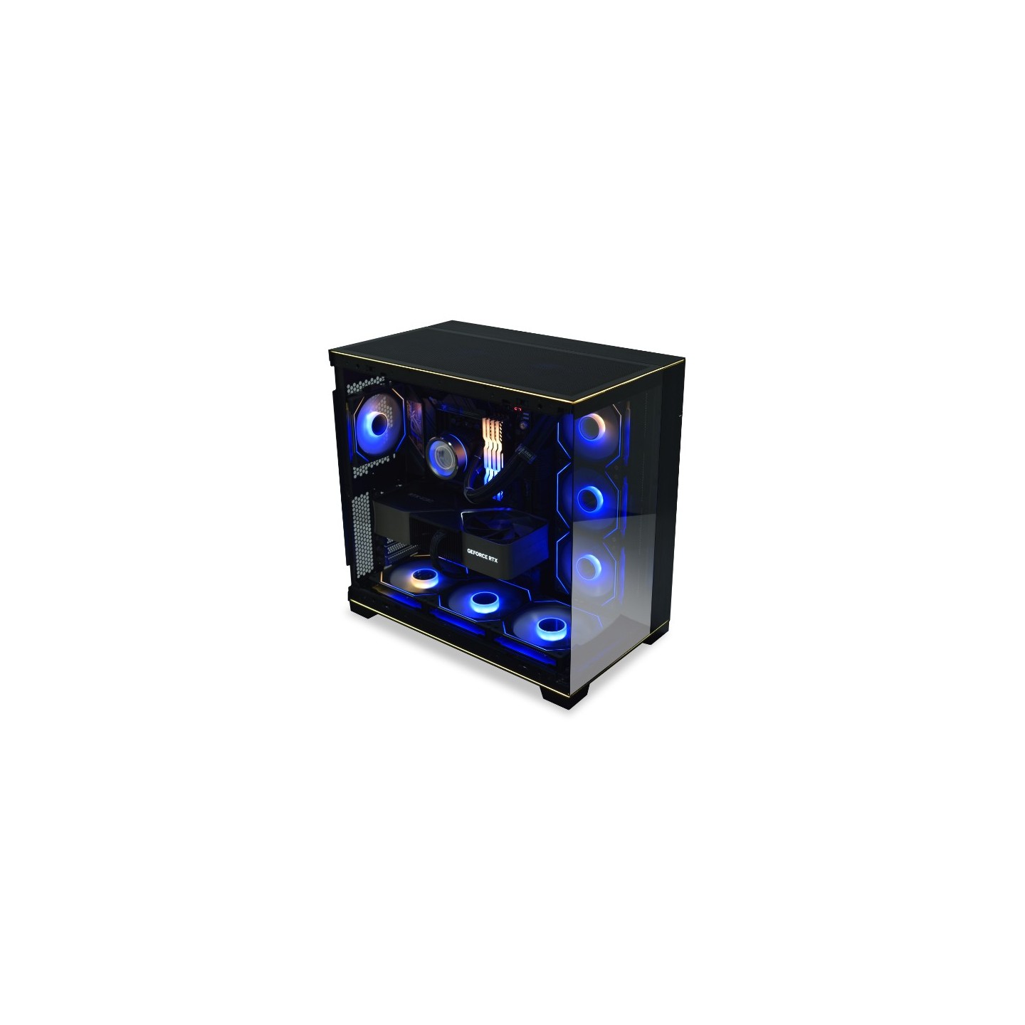 LIAN LI O11 Dynamic EVO RGB – Boîtier moyen tour en verre trempé, double bande ARGB