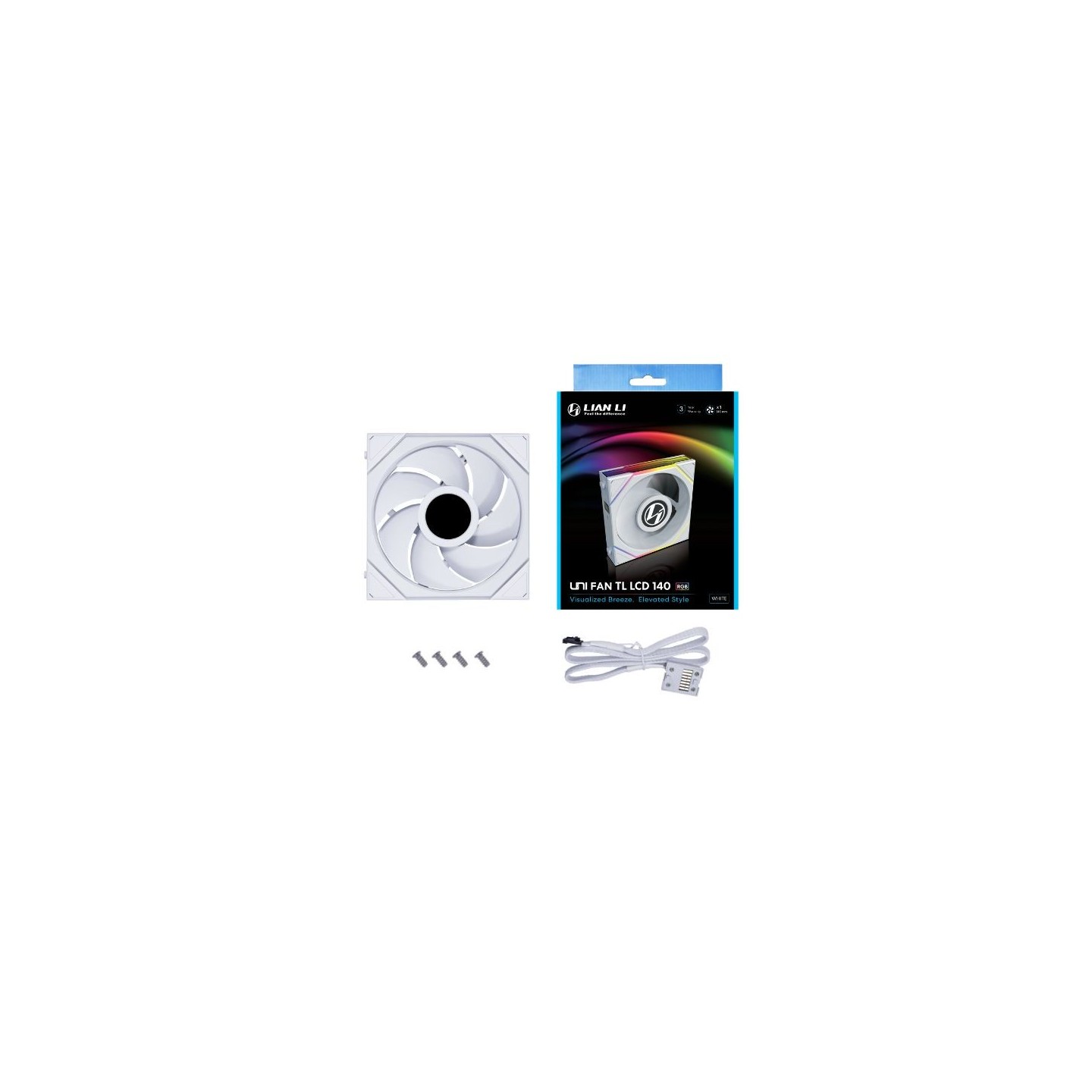 LIAN LI UNI FAN TL LCD – Ventilateur ARGB 120/140 mm avec écran LCD 1,6″