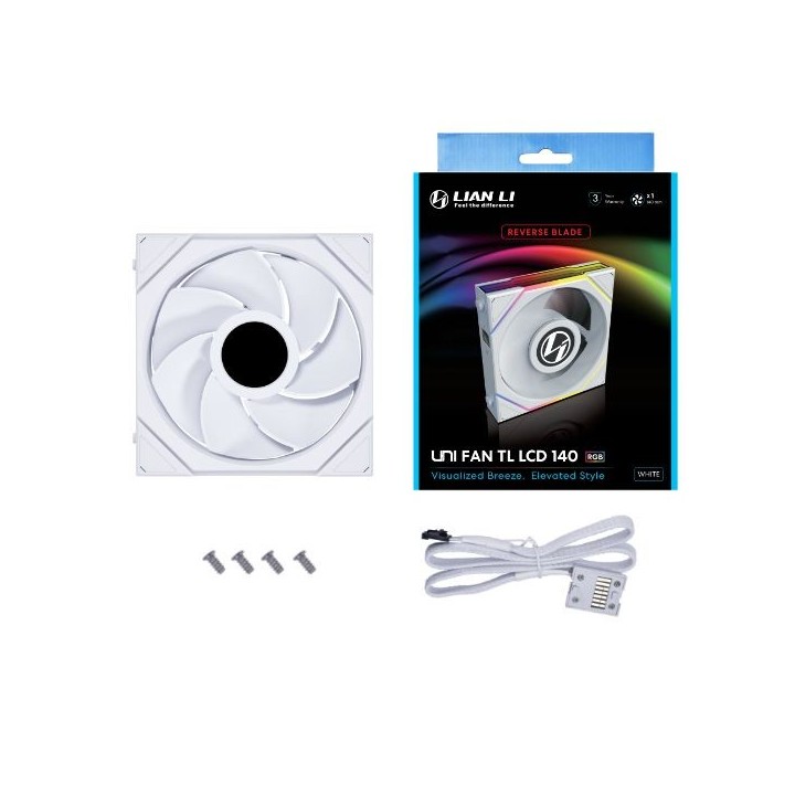 LIAN LI UNI FAN TL LCD – Ventilateur ARGB 120/140 mm avec écran LCD 1,6″