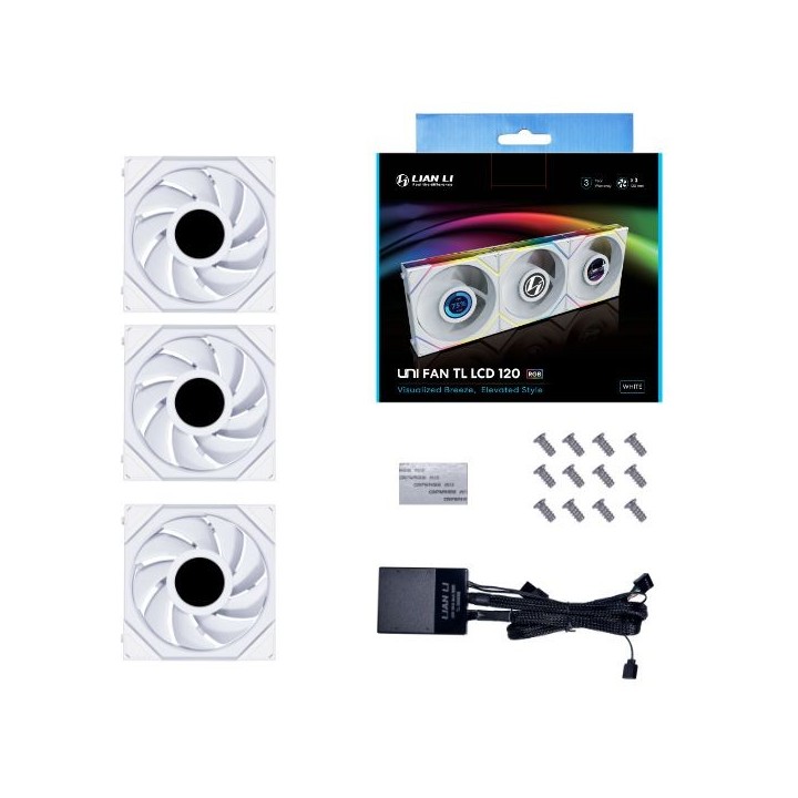 LIAN LI UNI FAN TL LCD – Ventilateur ARGB 120/140 mm avec écran LCD 1,6″