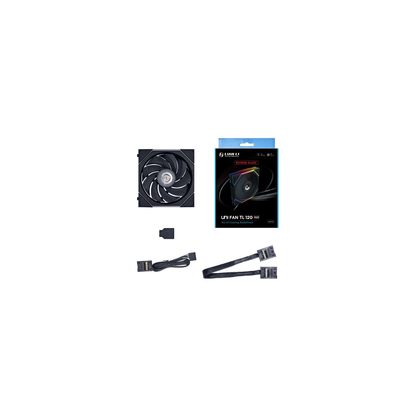 LIAN LI UNI FAN TL – Ventilateur ARGB 120/140 mm à pales LCP et miroir infini