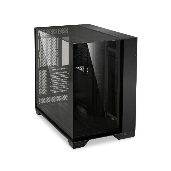 LIAN LI O11 Vision – Boîtier moyen tour en verre trempé sur trois côtés