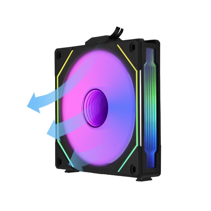 LIAN LI UNI FAN SL-INF Reverse Blade – Ventilateur ARGB 120 mm à miroir infini