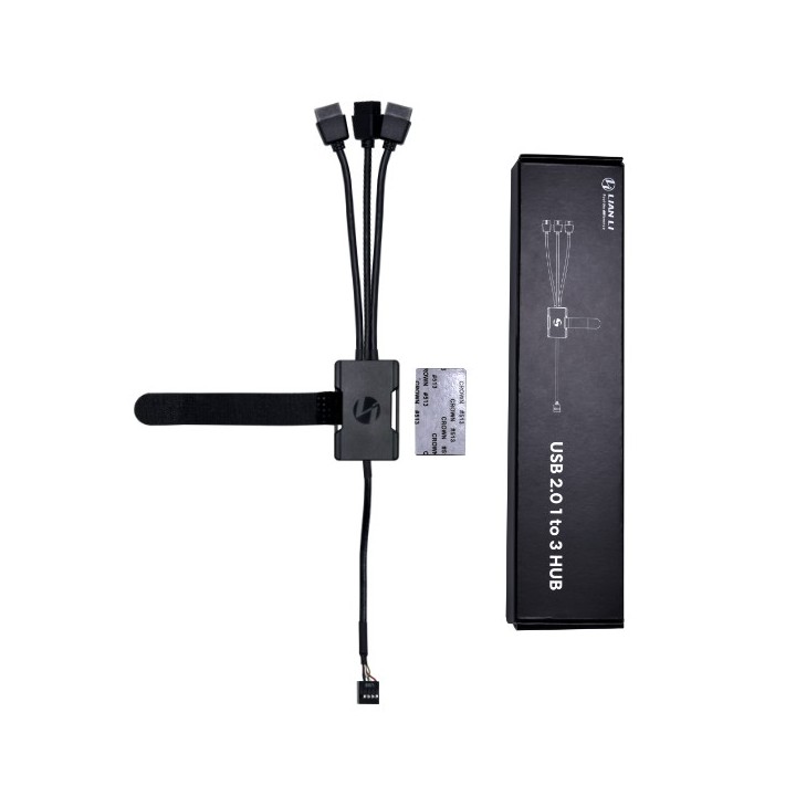 LIAN LI USB 2.0 1-to-3 Hub – Hub USB 2.0 1 vers 3 pour carte mère