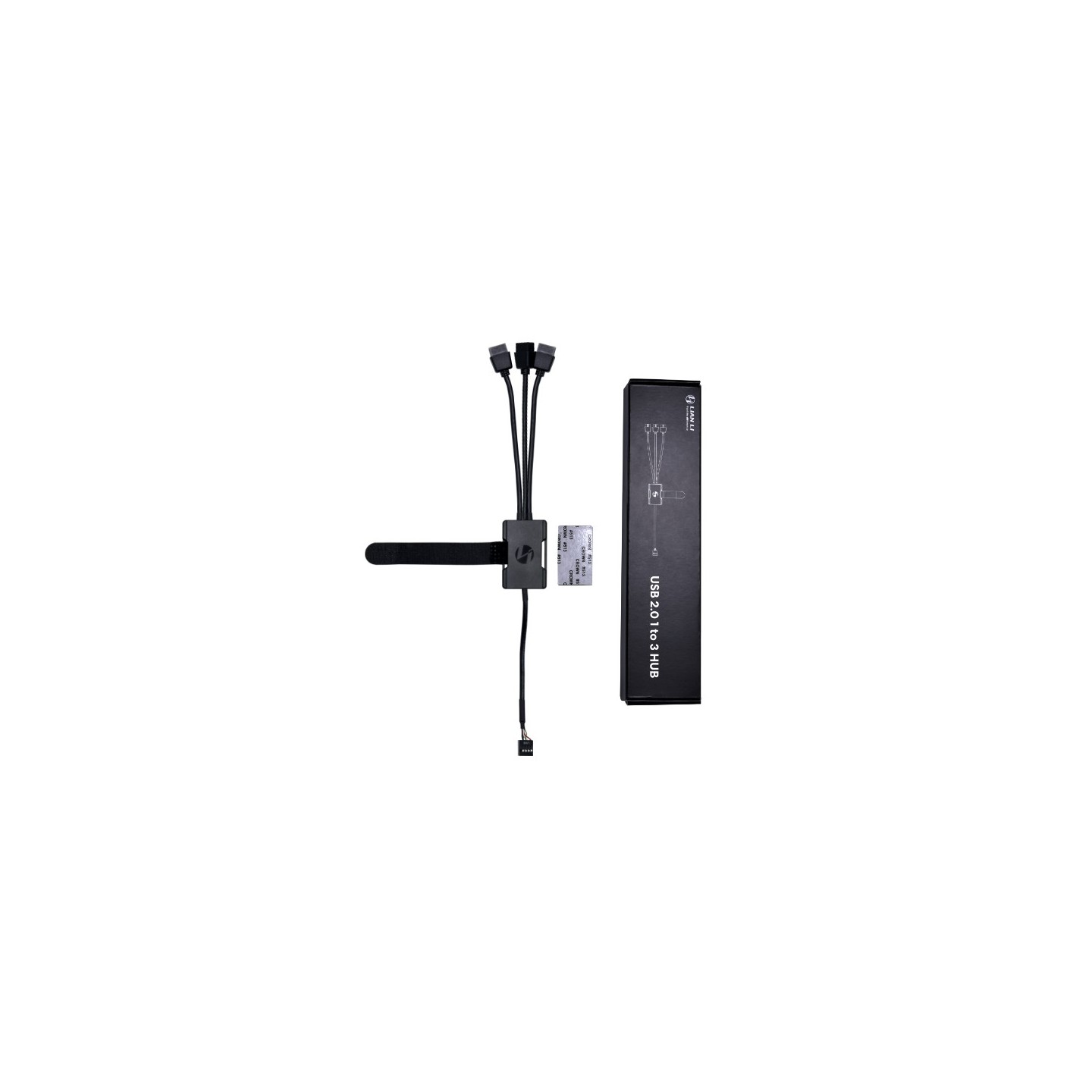 LIAN LI USB 2.0 1-to-3 Hub – Hub USB 2.0 1 vers 3 pour carte mère