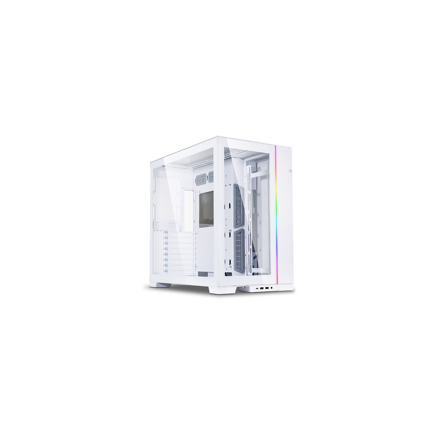 LIAN LI O11 Dynamic EVO – Boîtier moyen tour réversible en verre trempé