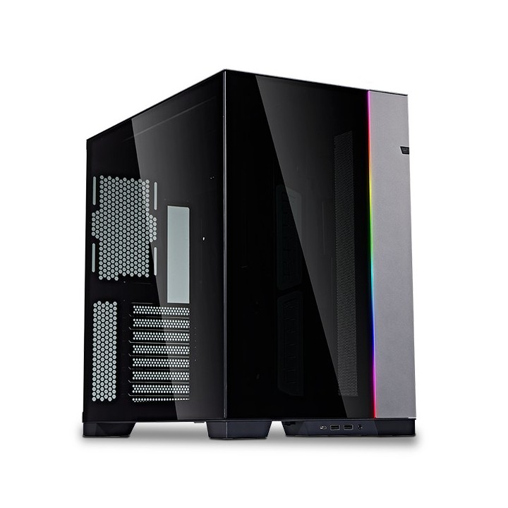 LIAN LI O11 Dynamic EVO – Boîtier moyen tour réversible en verre trempé