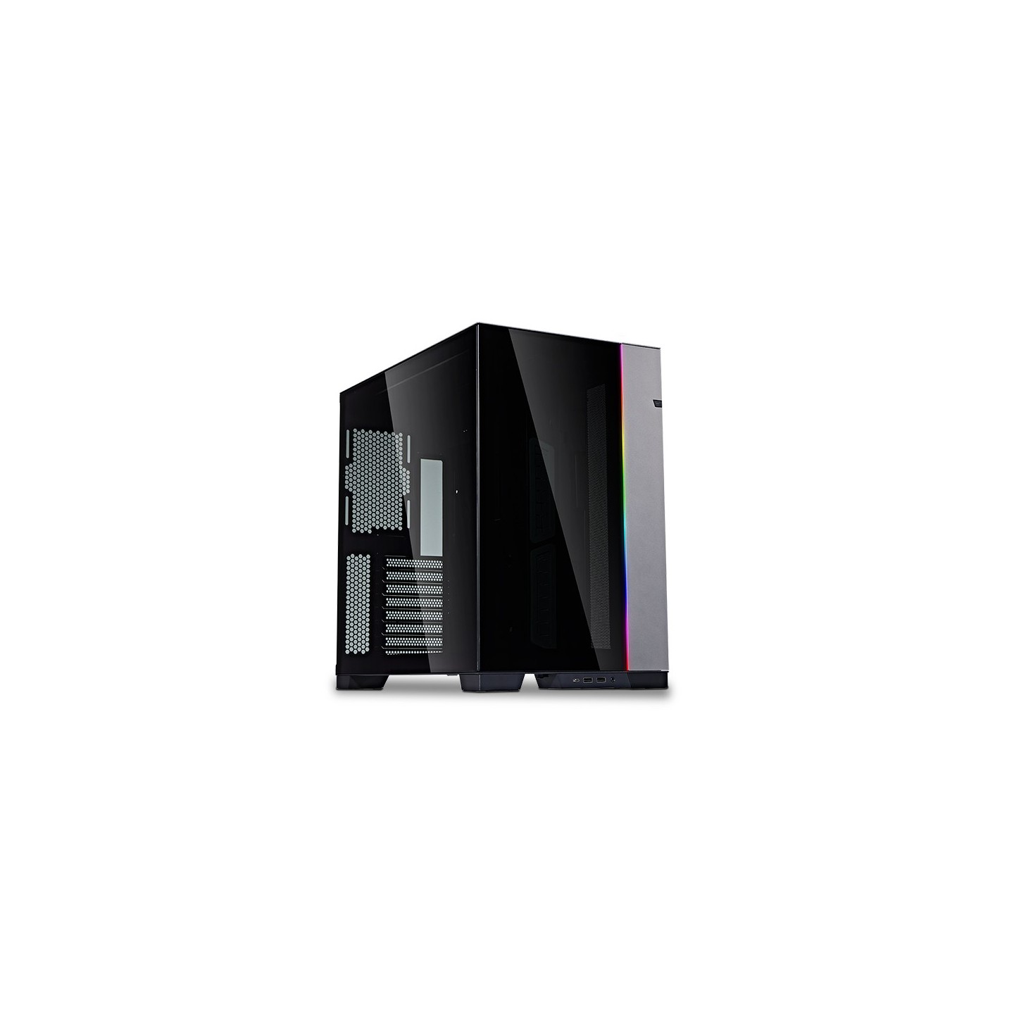 LIAN LI O11 Dynamic EVO – Boîtier moyen tour réversible en verre trempé