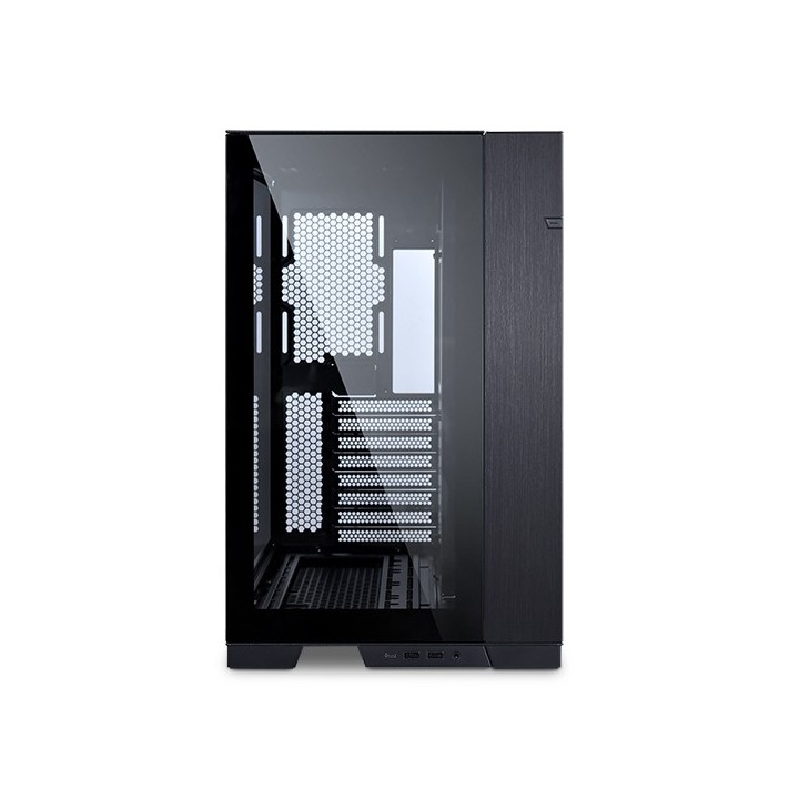 LIAN LI O11 Dynamic EVO – Boîtier moyen tour réversible en verre trempé