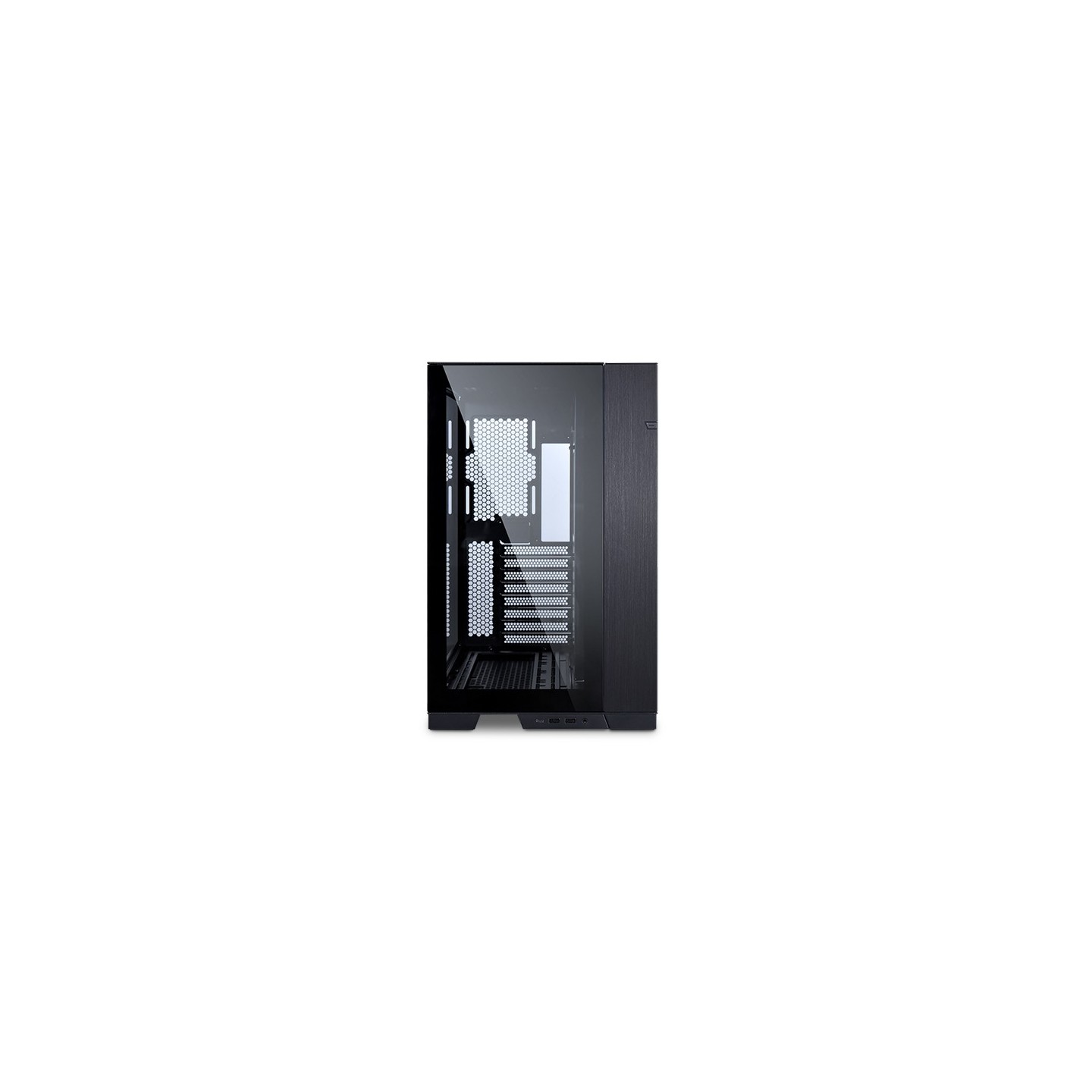 LIAN LI O11 Dynamic EVO – Boîtier moyen tour réversible en verre trempé