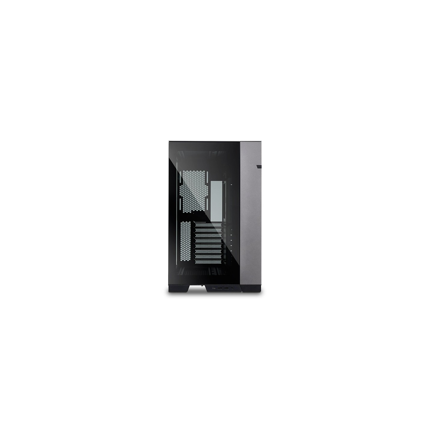 LIAN LI O11 Dynamic EVO – Boîtier moyen tour réversible en verre trempé