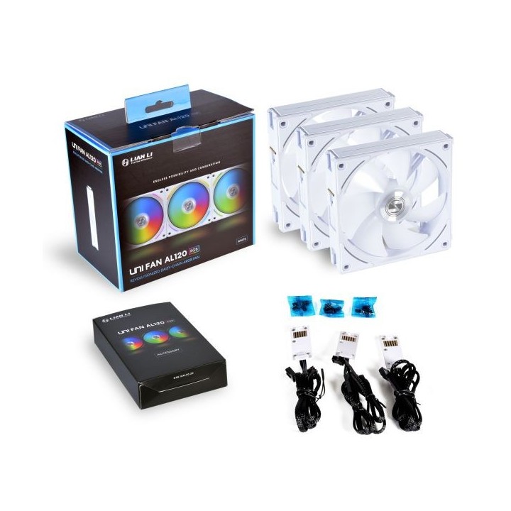 LIAN LI UNI FAN AL – Ventilateurs ARGB 120 mm en daisy-chain