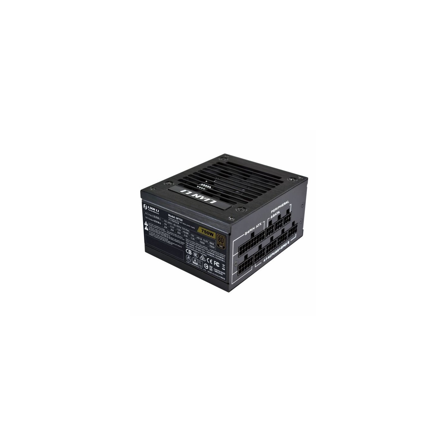 LIAN LI SP750 – Alimentation SFX 750 W 80 PLUS Gold entièrement modulaire