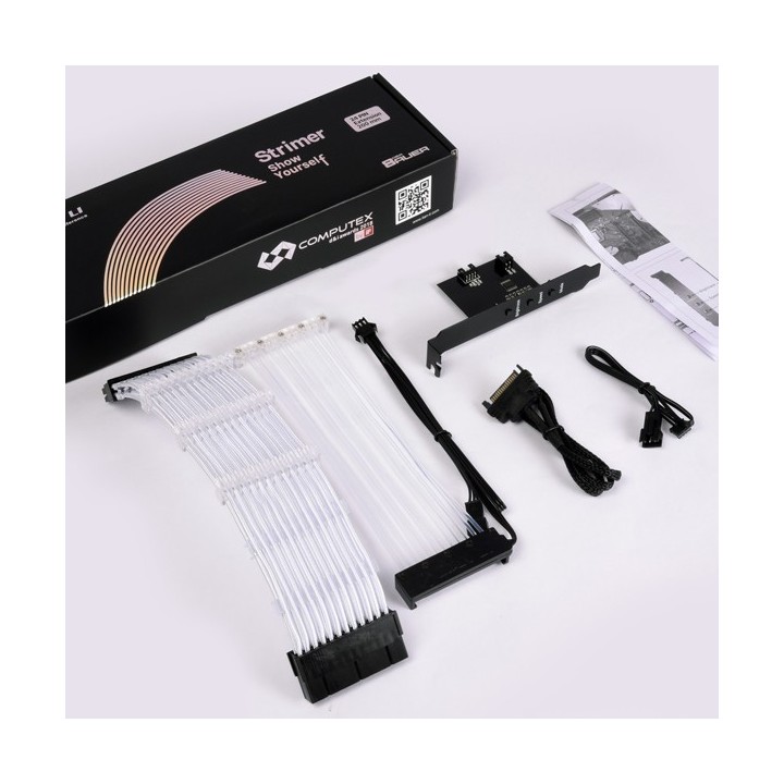 LIAN LI Strimer 24-Pin – Câble d'extension RGB 24 broches pour alimentation