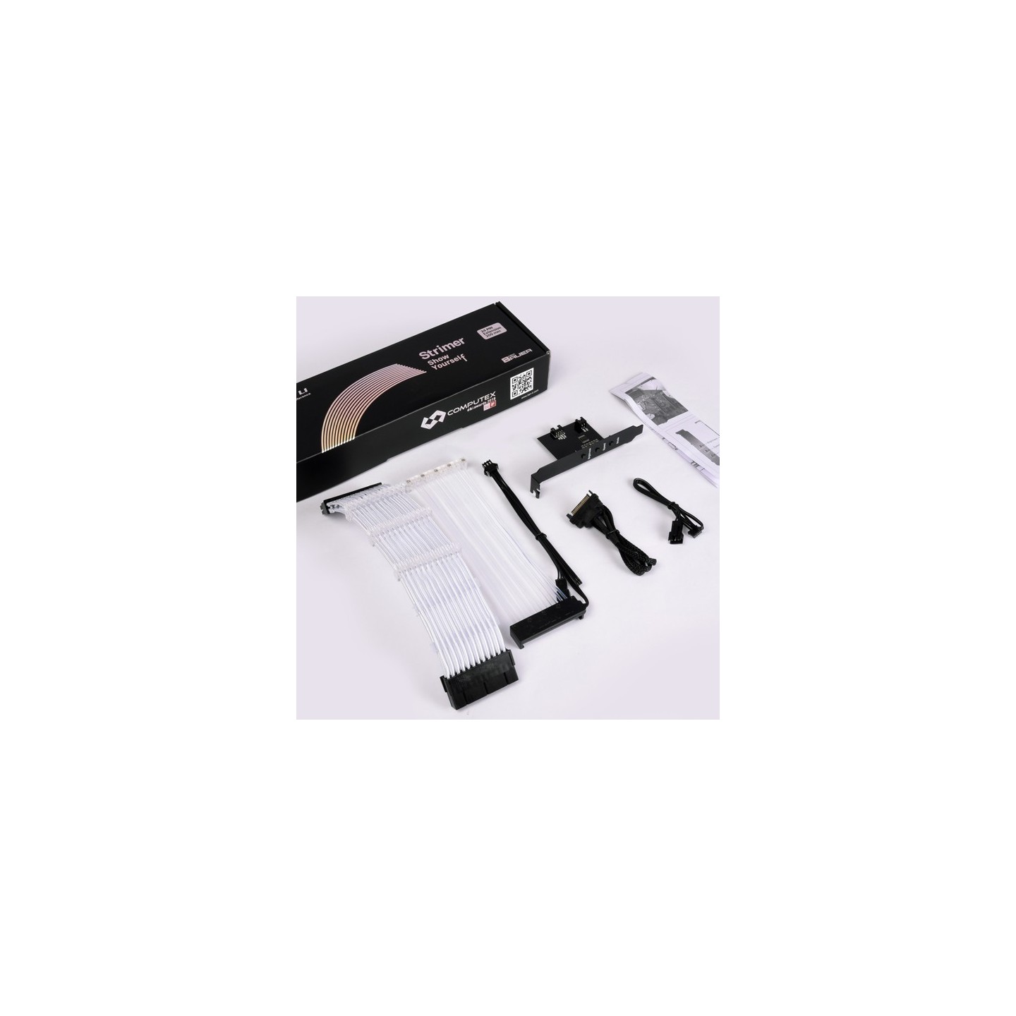 LIAN LI Strimer 24-Pin – Câble d'extension RGB 24 broches pour alimentation