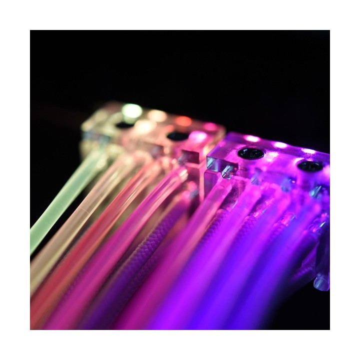 LIAN LI Strimer 8-Pin – Câble d'extension RGB 8 broches (6+2) pour carte graphique