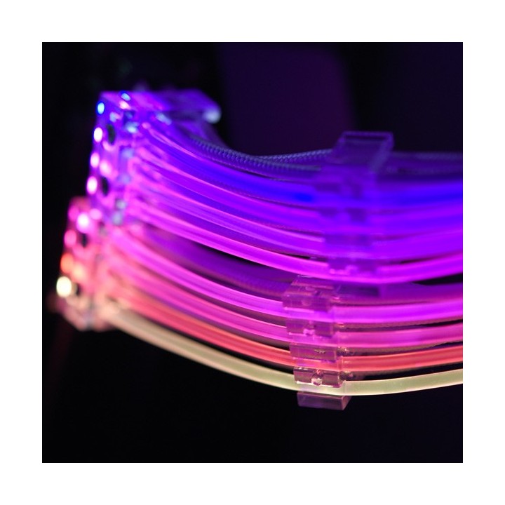 LIAN LI Strimer 8-Pin – Câble d'extension RGB 8 broches (6+2) pour carte graphique