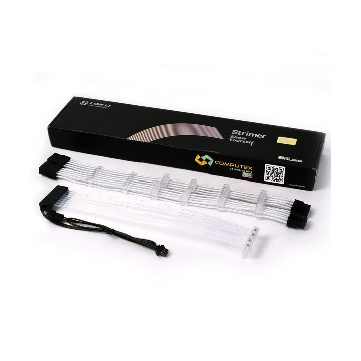 LIAN LI Strimer 8-Pin – Câble d'extension RGB 8 broches (6+2) pour carte graphique