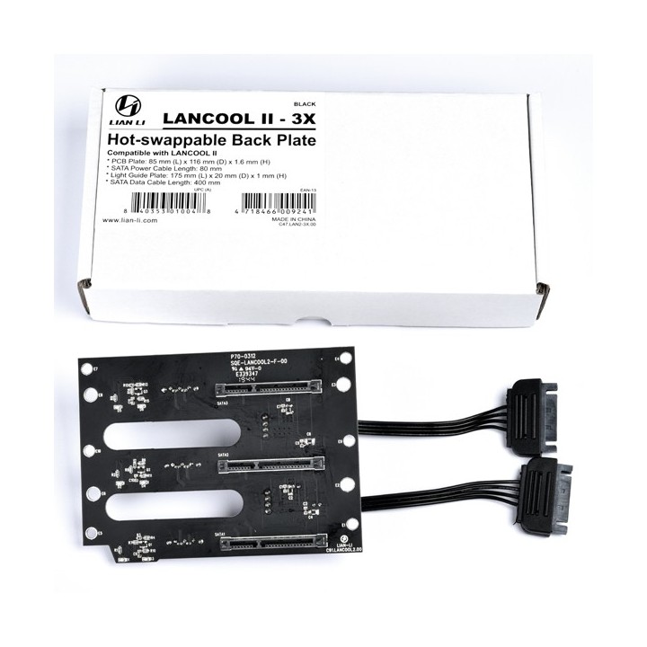 LIAN LI LANCOOL II-3X – Plaque arrière hot-swap pour 3 disques durs
