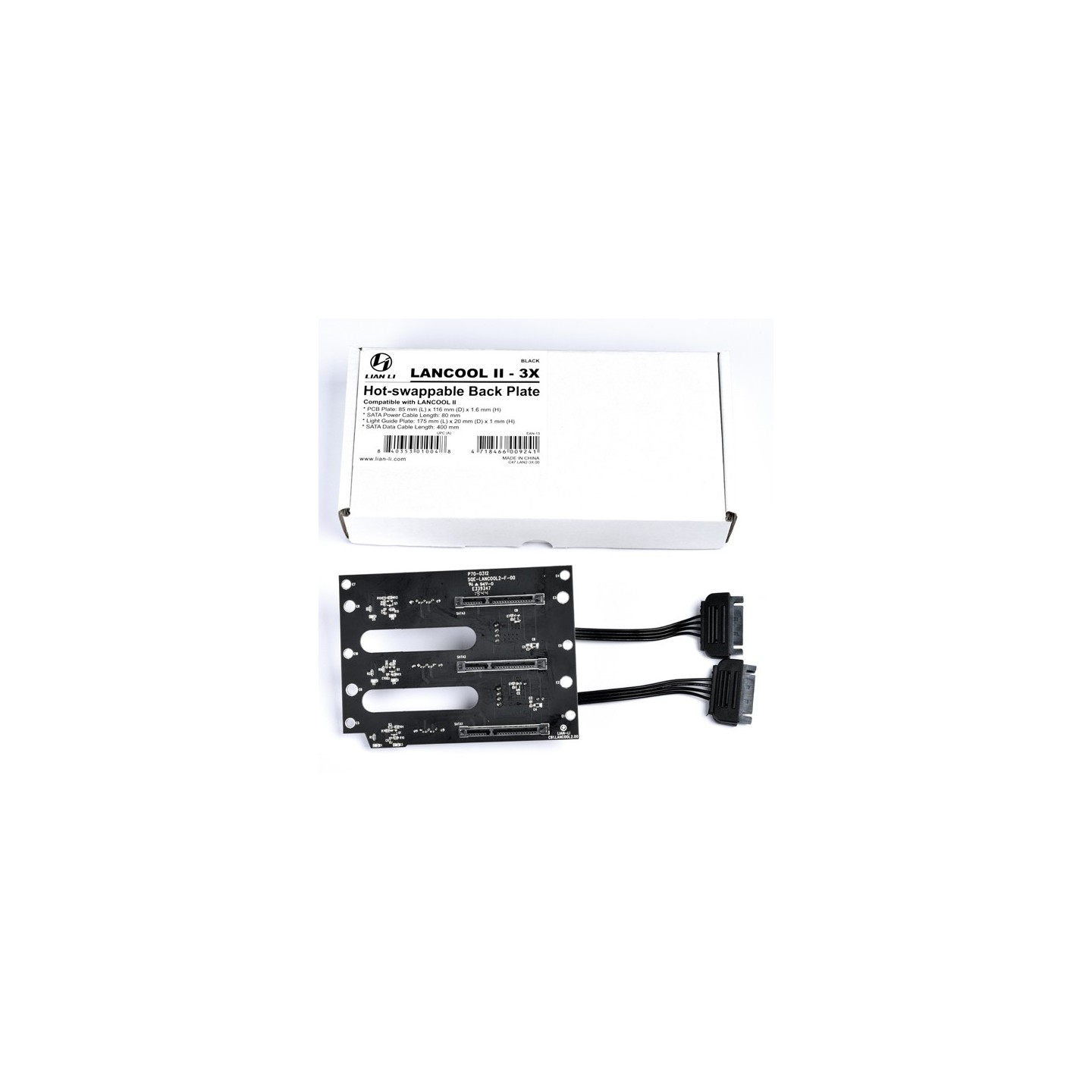 LIAN LI LANCOOL II-3X – Plaque arrière hot-swap pour 3 disques durs