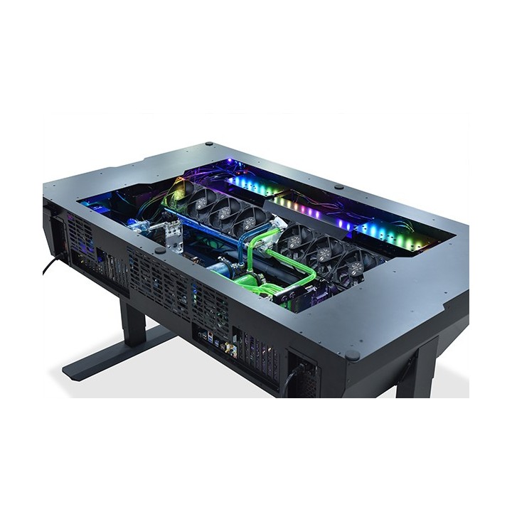 LIAN LI DK-05F & DK-04F – Bureau PC en aluminium réglable en hauteur