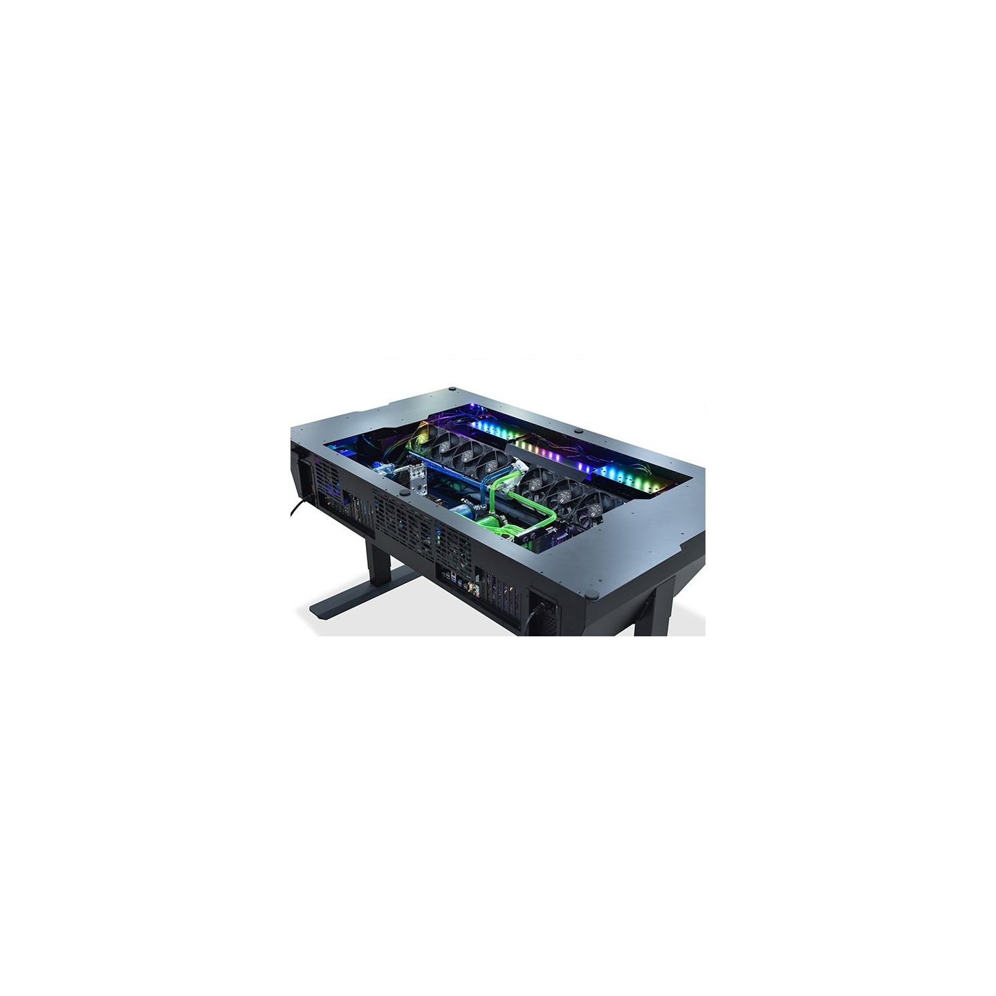 LIAN LI DK-05F & DK-04F – Bureau PC en aluminium réglable en hauteur