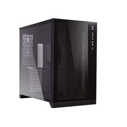 LIAN LI O11 Dynamic – Boîtier moyen tour double chambre en verre trempé
