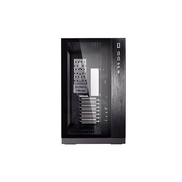 LIAN LI O11 Dynamic – Boîtier moyen tour double chambre en verre trempé
