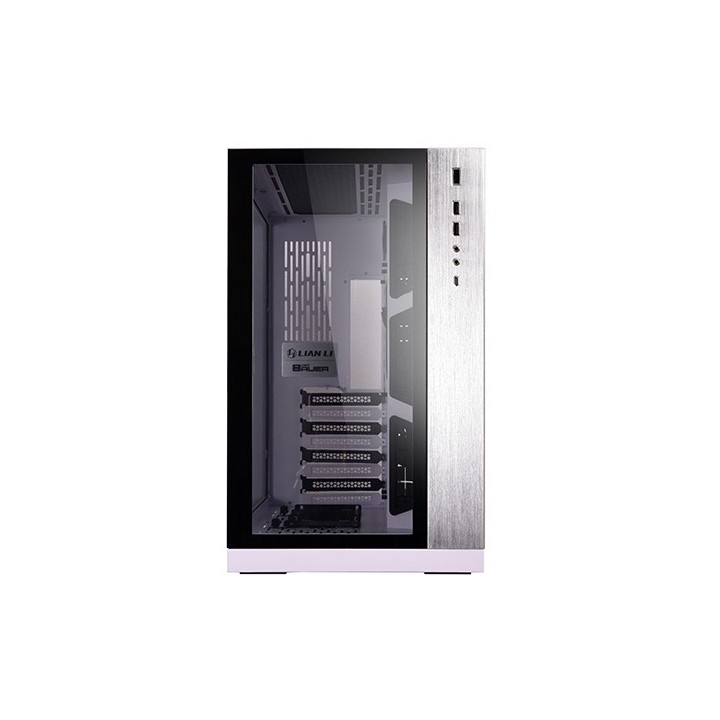 LIAN LI O11 Dynamic – Boîtier moyen tour double chambre en verre trempé