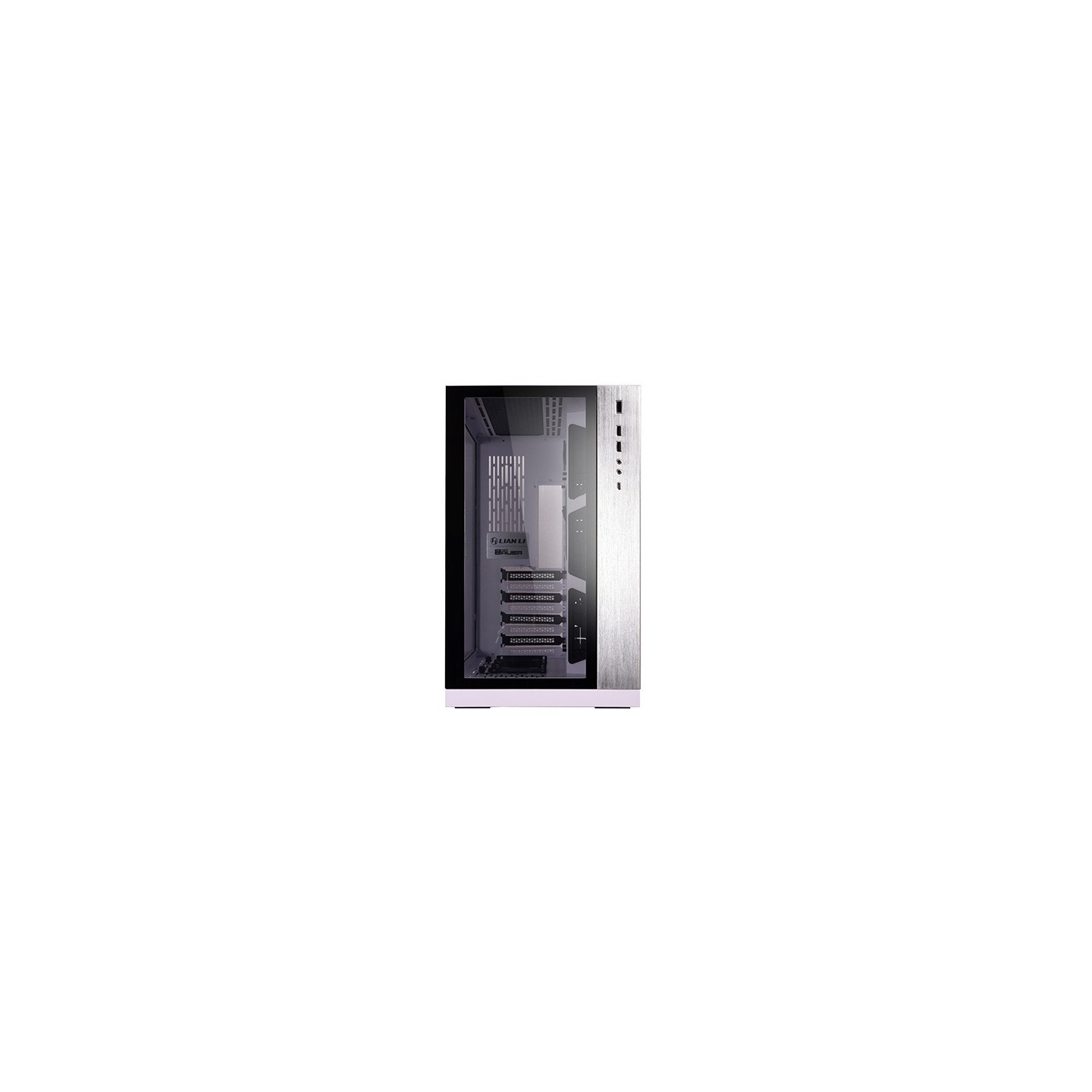 LIAN LI O11 Dynamic – Boîtier moyen tour double chambre en verre trempé