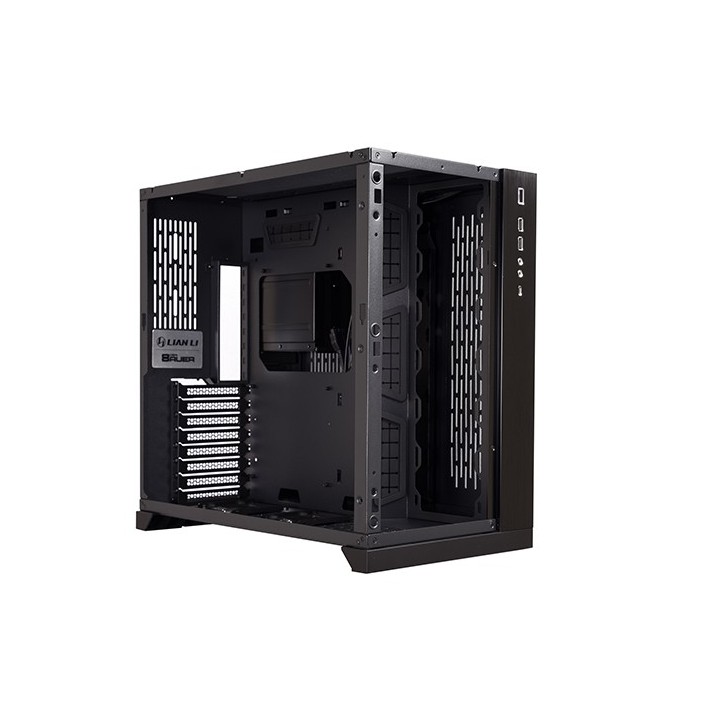 LIAN LI O11 Dynamic – Boîtier moyen tour double chambre en verre trempé