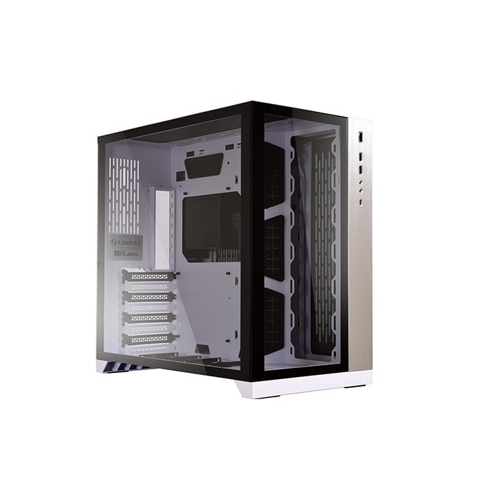 LIAN LI O11 Dynamic – Boîtier moyen tour double chambre en verre trempé