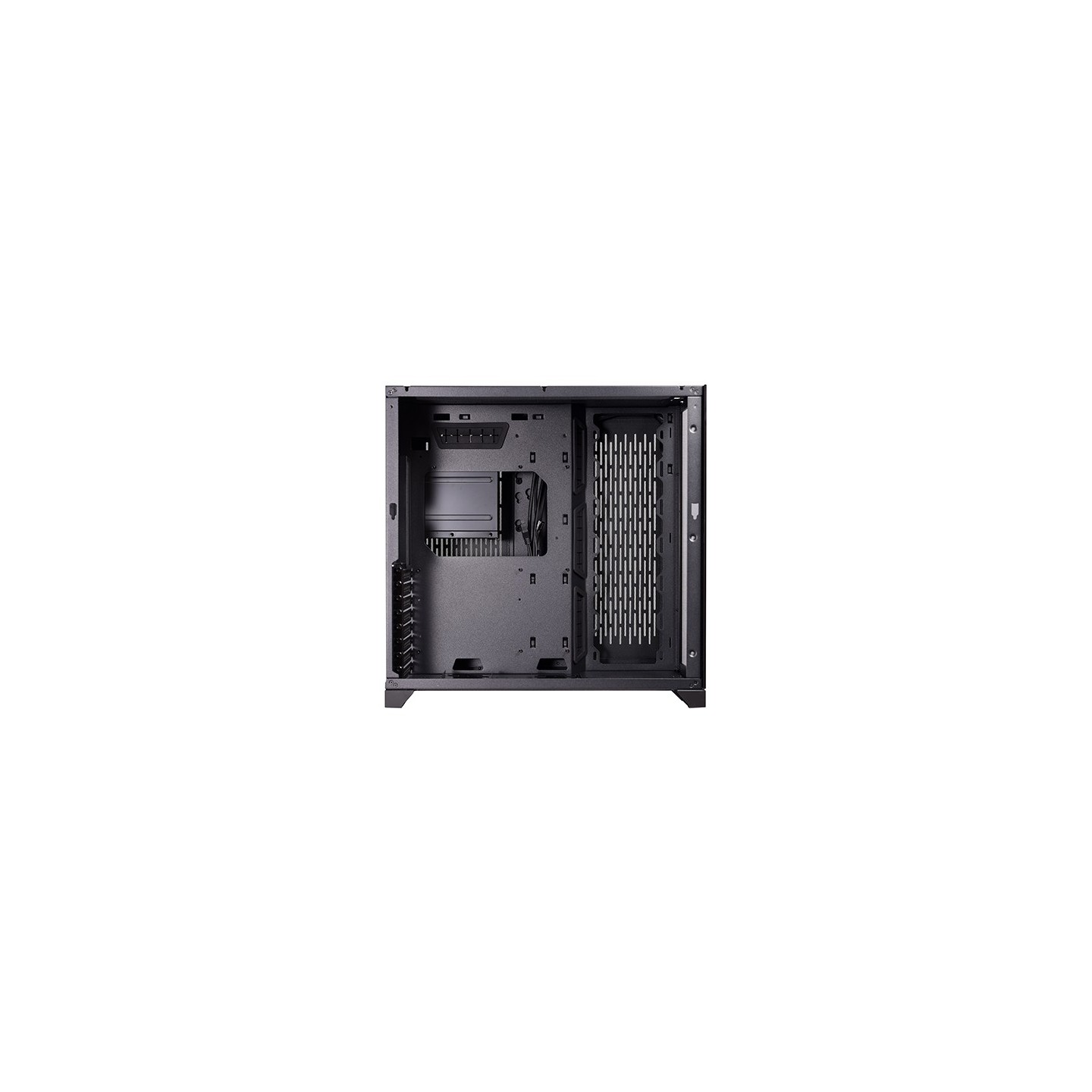 LIAN LI O11 Dynamic – Boîtier moyen tour double chambre en verre trempé