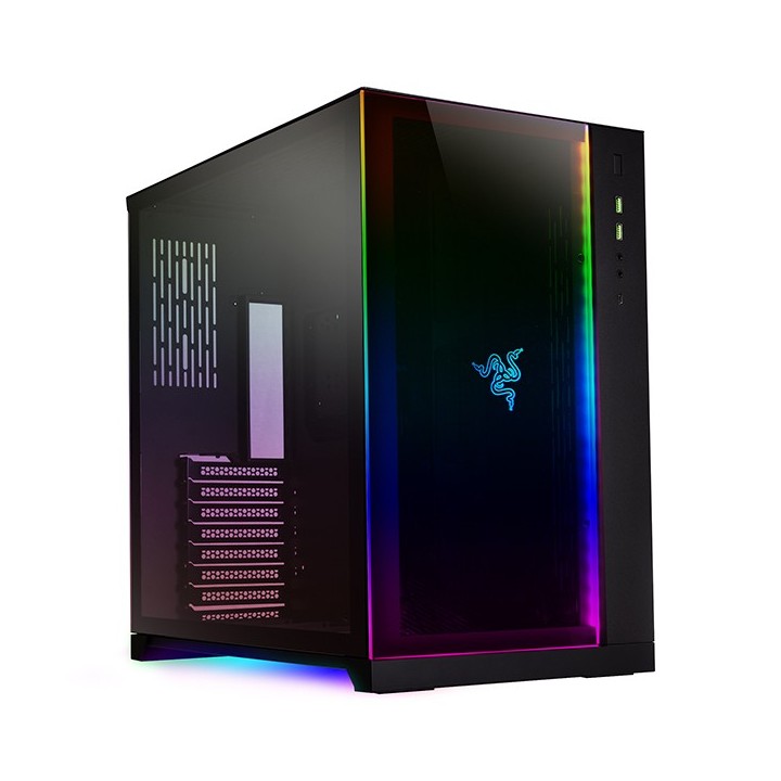 LIAN LI O11 Dynamic Razer Edition – Boîtier moyen tour en verre trempé RGB