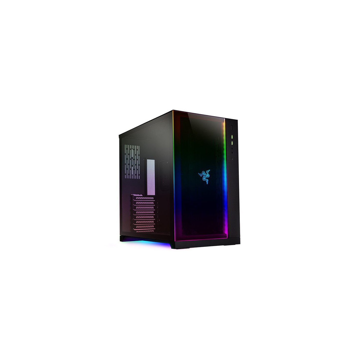 LIAN LI O11 Dynamic Razer Edition – Boîtier moyen tour en verre trempé RGB