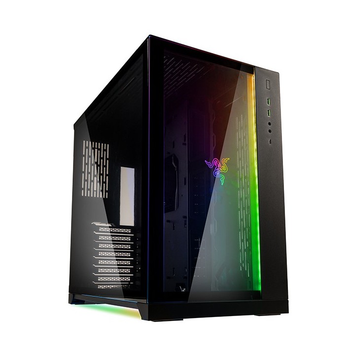 LIAN LI O11 Dynamic Razer Edition – Boîtier moyen tour en verre trempé RGB
