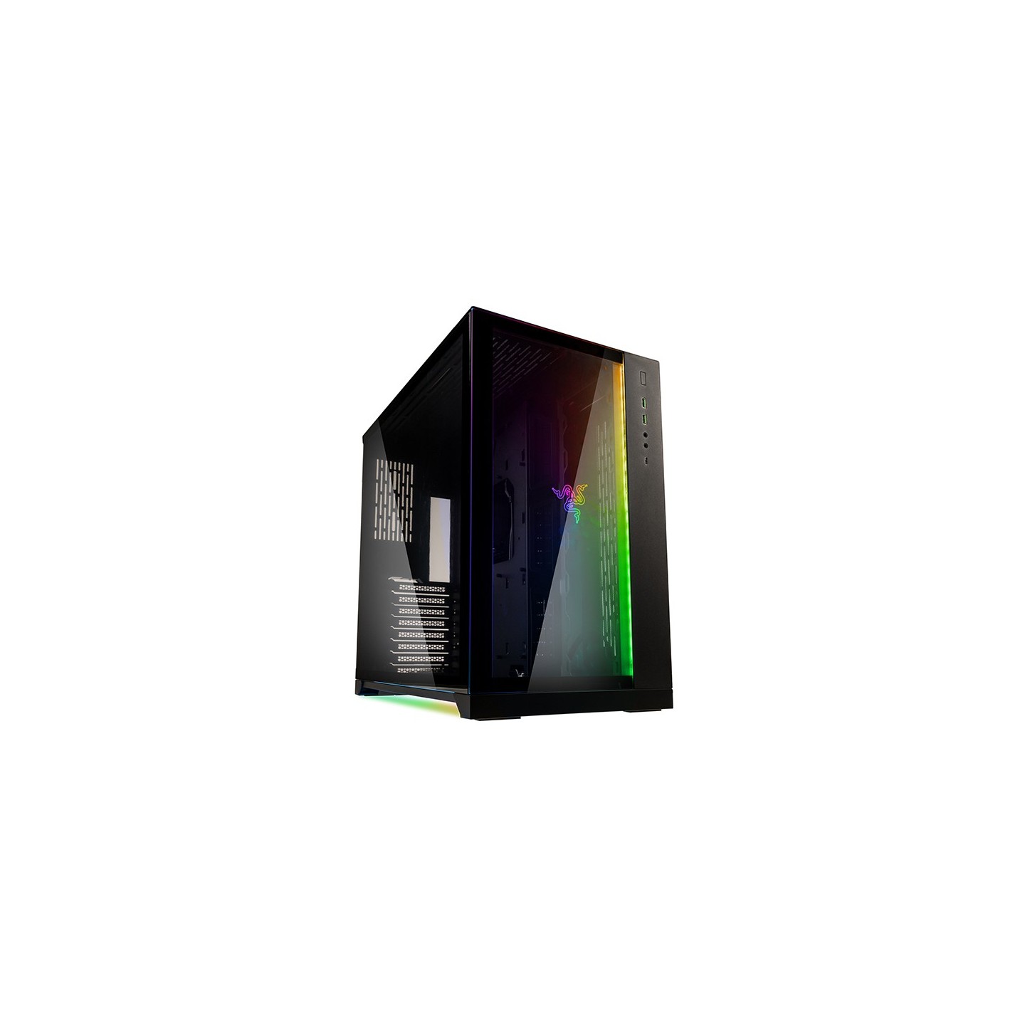 LIAN LI O11 Dynamic Razer Edition – Boîtier moyen tour en verre trempé RGB