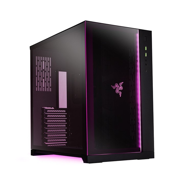 LIAN LI O11 Dynamic Razer Edition – Boîtier moyen tour en verre trempé RGB