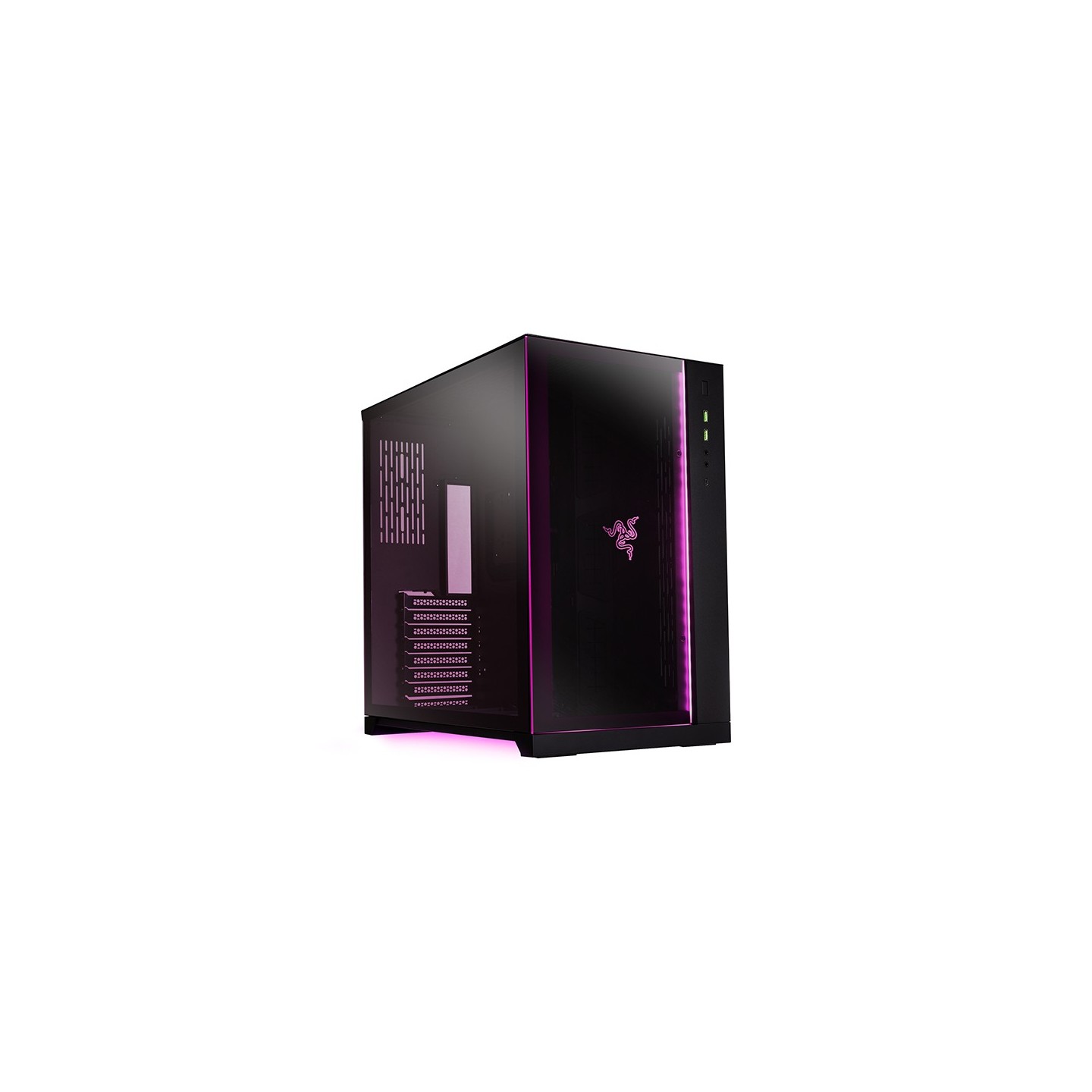 LIAN LI O11 Dynamic Razer Edition – Boîtier moyen tour en verre trempé RGB