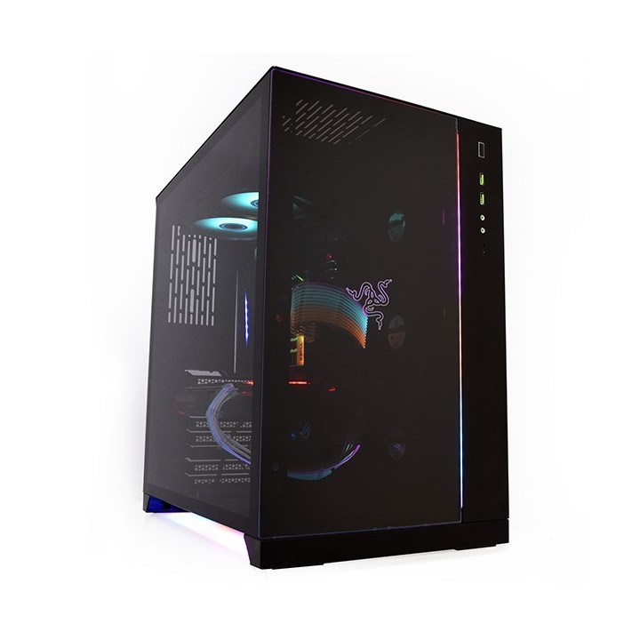 LIAN LI O11 Dynamic Razer Edition – Boîtier moyen tour en verre trempé RGB
