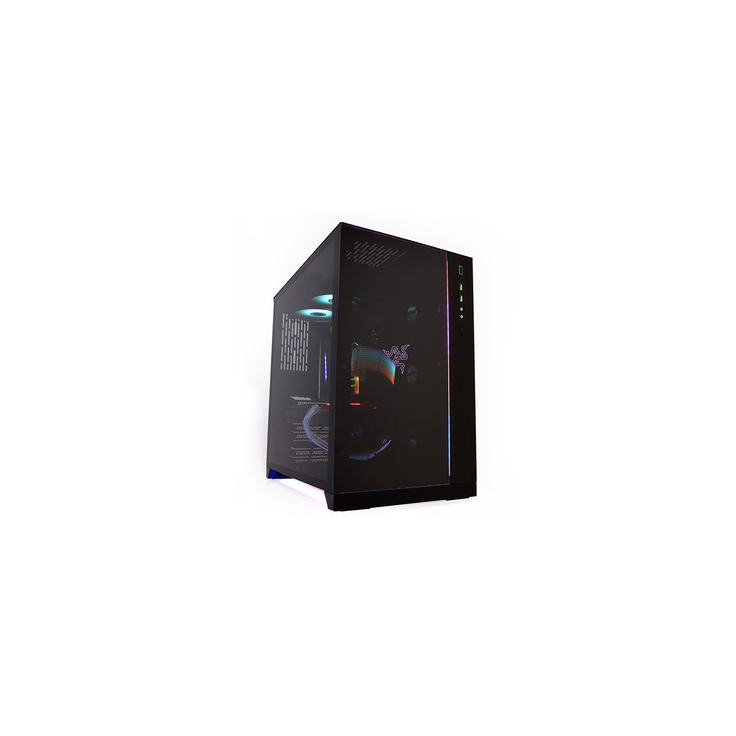 LIAN LI O11 Dynamic Razer Edition – Boîtier moyen tour en verre trempé RGB